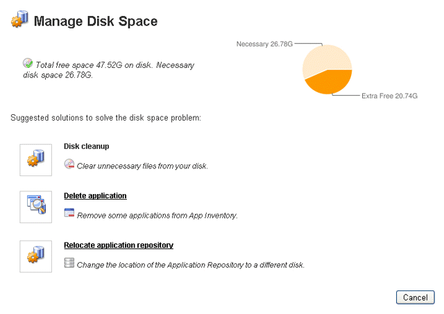 Manage Disk Space